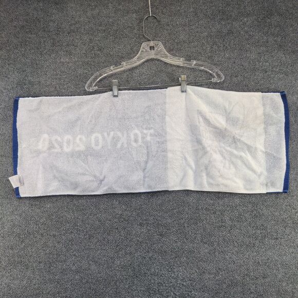 Tokyo 2020 Official Olympics Towel Blue White 12.5x33 Anime Mascot Logo - Picture 4 of 6